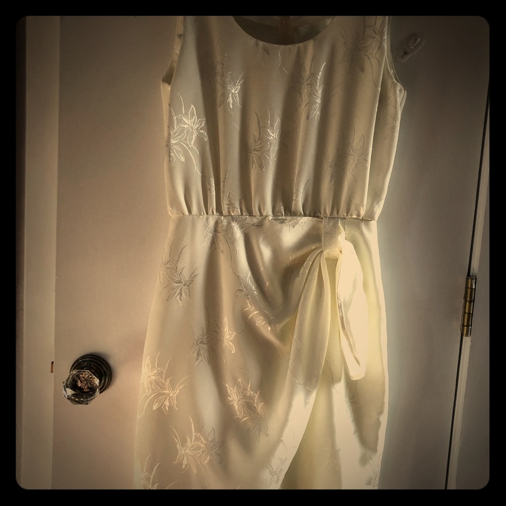 Vintage silk white dress